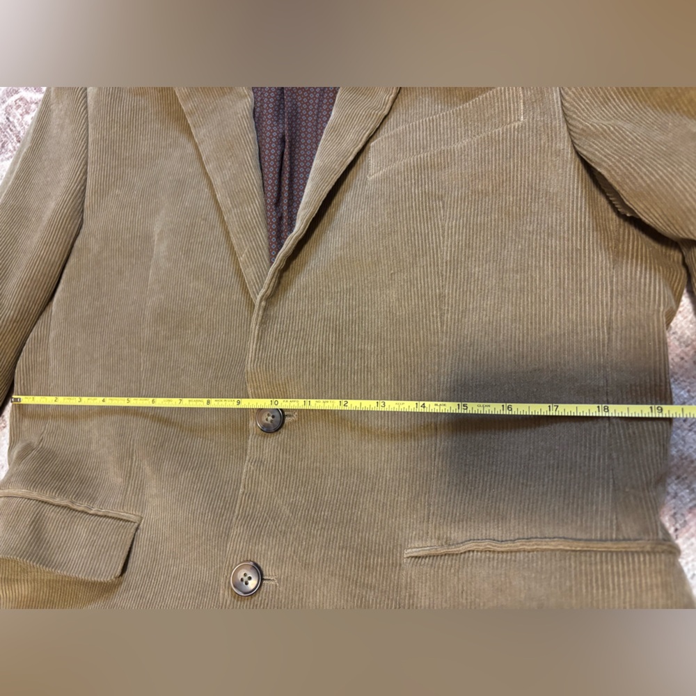 Men's Camel Blazer with Elbow Patches - Picture 6 of 9
